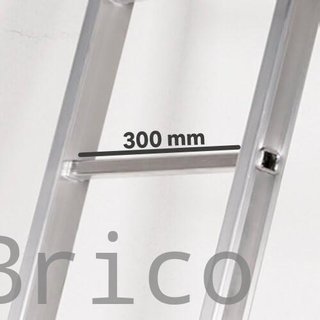 Escalera Aluminio Elite 2x14 - 4+4 M - 80-80x30mm