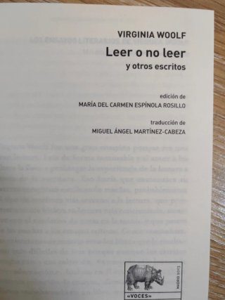 Libro Leer o no leer y otros escritos (Voces)