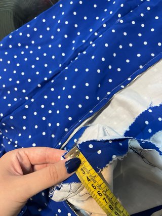 Traje Flamenca Azul Eléctrico Lunares