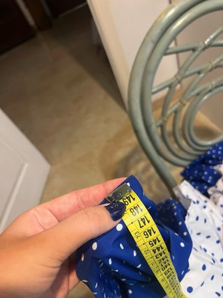 Traje Flamenca Azul Eléctrico Lunares