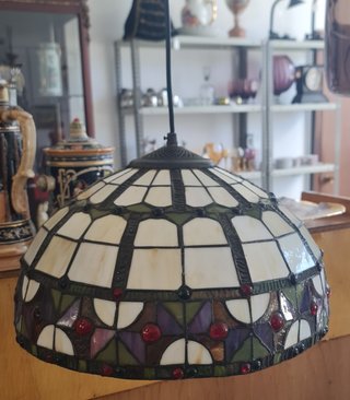 Lámpara Tiffany Vidrio Emplomado