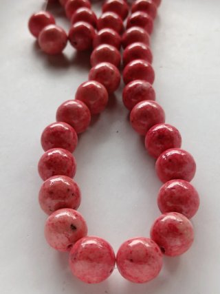 Collana vintage perle rosa