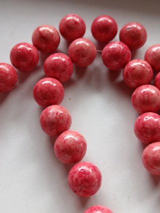 Collana vintage perle rosa