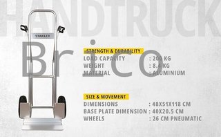 Carretilla Aluminio SXWTC-HT525 - 200KG - Stanley