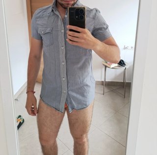 Camisa/sobrecamisa Bershka rayas azul M