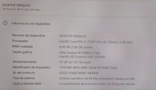 Ordenador HP All in One 24 Gris