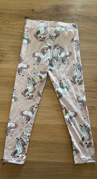 Leggings H&M bambina unicorno tg 6/7 anni