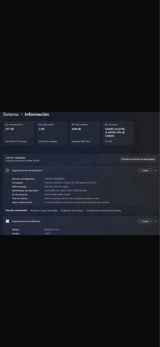 Portátil ASUS VivoBook X12F 8GB RAM