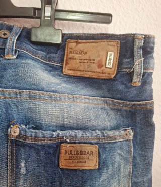 Bermudas vaqueras Pull&Bear desgastadas