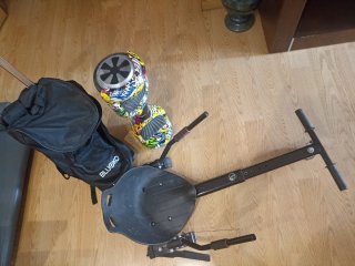 Hoverboard con asiento y mochila