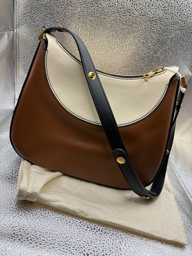 Borsa Marni pelle marrone e bianca