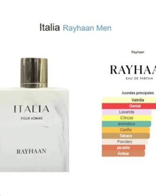 Perfume Italia Pour Homme Rayhaan 100ml