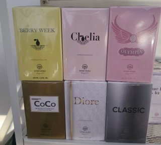 Lote 6 perfumes mujer Sunset World