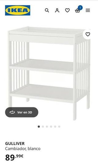 Cambiador GULLIVER Ikea blanco