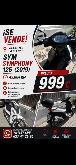 SYM Symphony 125 Scooter 2019