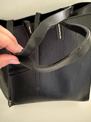 Borsa shopper capiente con pochette interna