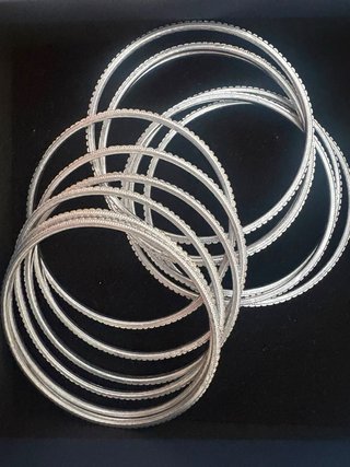 Set 12 bracciali argento
