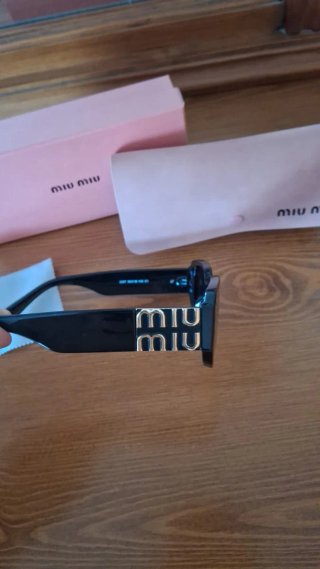 Gafas de Sol Miu Miu Glimpse Rectangulares Negras