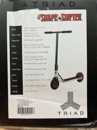 TRIAD Dirt Scooter “SHAPE SHIFTER”