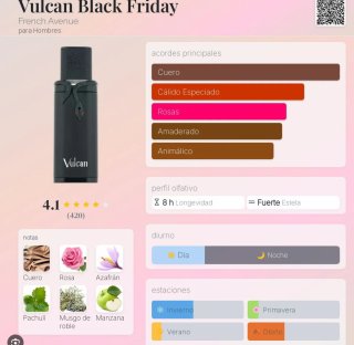 Perfume Vulcan Negro
