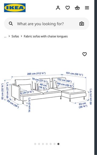 Divano modulare Ikea Söderhamn Chaise Long
