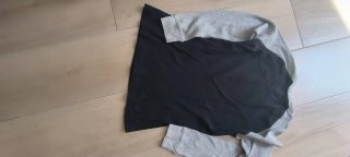 Jersey Levi's Manga Larga Negro y Gris