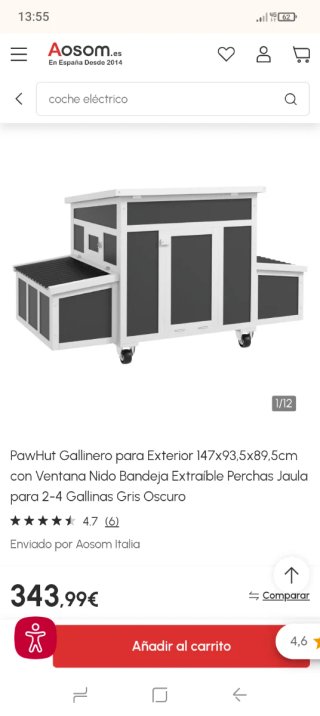 Gallinero Exterior PawHut Madera