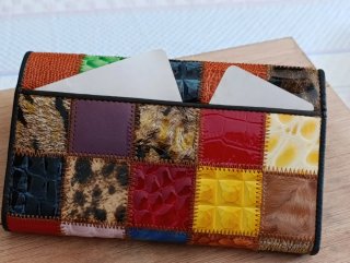 Cartera patchwork mujer