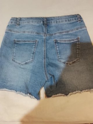 Pantalones cortos vaqueros elásticos Talla S