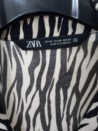 Camicia Zara zebrata vestibilità comoda