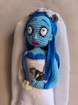Amigurumi Emily Novia Cadáver Tim Burton