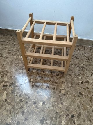 Botellero de madera