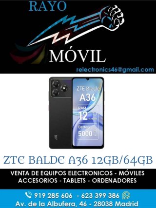 ZTE Blade A36 12GB/64GB Nuevo Precintado