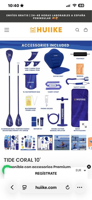 Tabla Paddle Surf Hinchable con Hinchador Eléctric