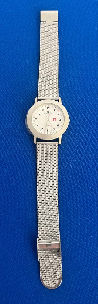 Reloj Junghans Quartz Plata y Blanco