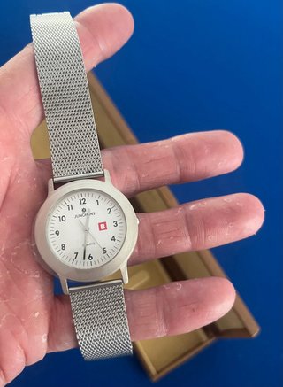 Reloj Junghans Quartz Plata y Blanco