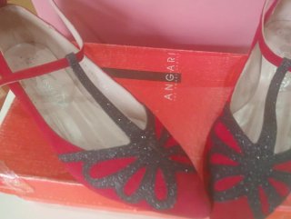 Zapatos dorados con lazo piel, tacón 3 cm