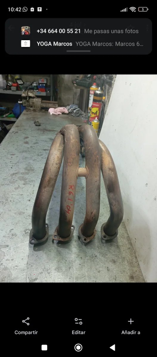 Colectores Yamaha R6 2004
