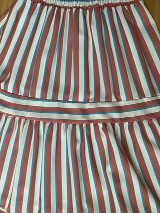 Vestido largo de rayas
