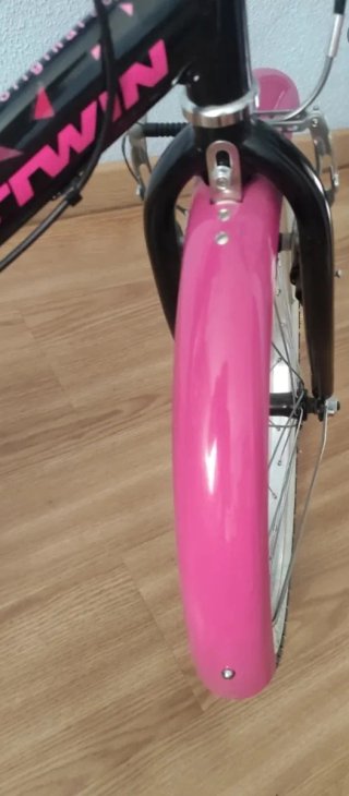 Bicicleta niña 20 pulgadas rosa y negra
