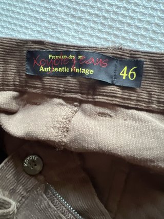 Pantalón de pana Koyote marrón sin usar