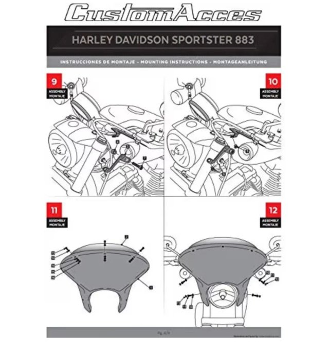 Nuevo, Batwing Harley Davidson Sportster Iron 883