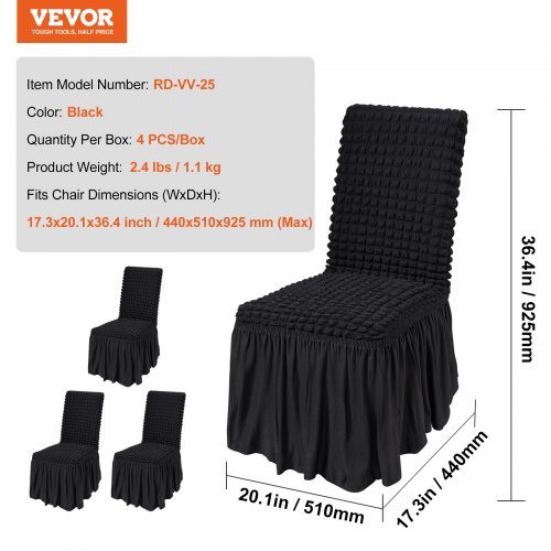 Capas de Cadeira Dobráveis de Spandex Elástico, Capa Universal Ajustável com Saia, Capas Protetoras Removíveis e Laváveis, para Casamentos, Férias, Banquetes, Festas, Celebrações,...