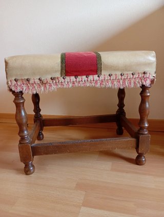 Butaca banco silla antigua madera