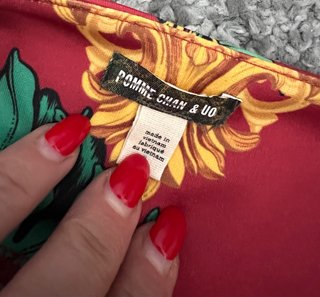 Vestido estilo Versace Estampado Flamencos Talla L