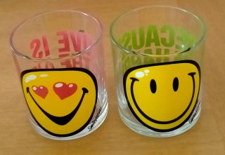 Servizio bicchieri vintage emoji
