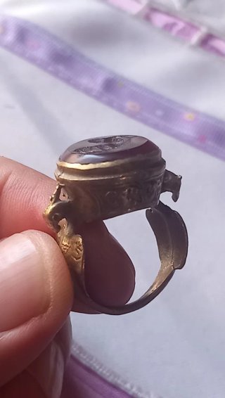 Anello sigillo afghano antico