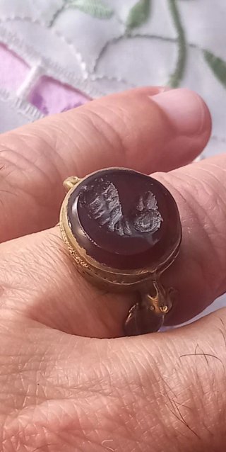 Anello sigillo afghano antico