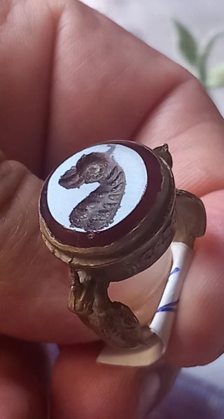 Anello sigillo afghano antico