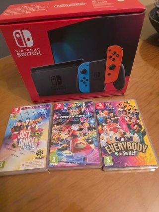 Nintendo Switch + 3 Juegos